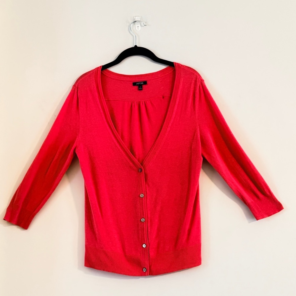 Apt. 9 Women's Bold Red Cardigan
